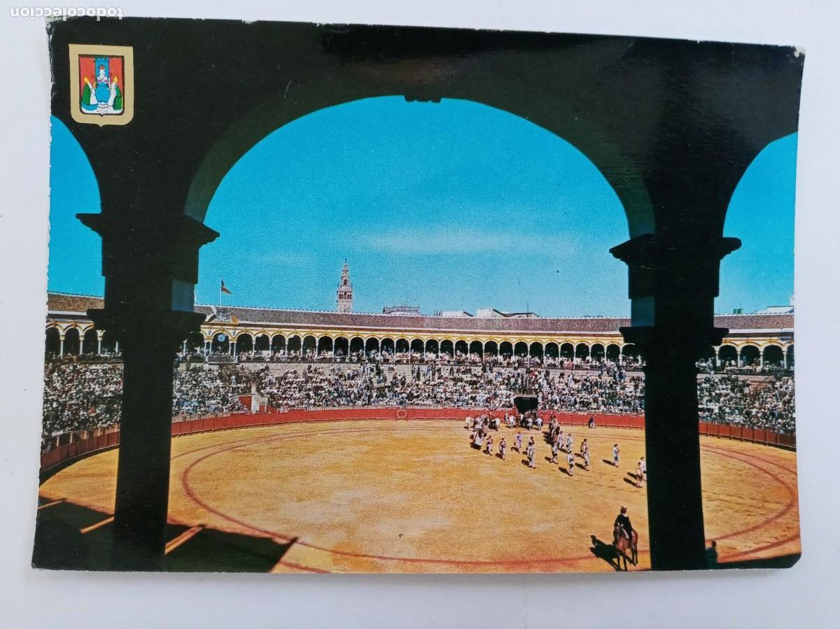 Postales: POSTAL DE SEVILLA : PLAZA DE TOROS &uml; MAESTRANZA &uml; . A&Ntilde;OS 60
