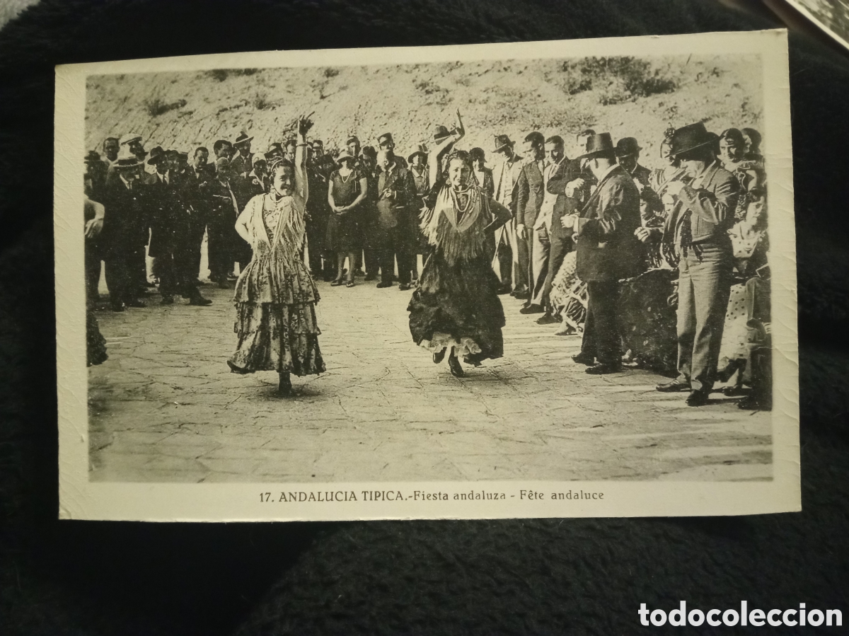 Postales: Antigua postal fotogr&aacute;fica, Fiesta Andaluza