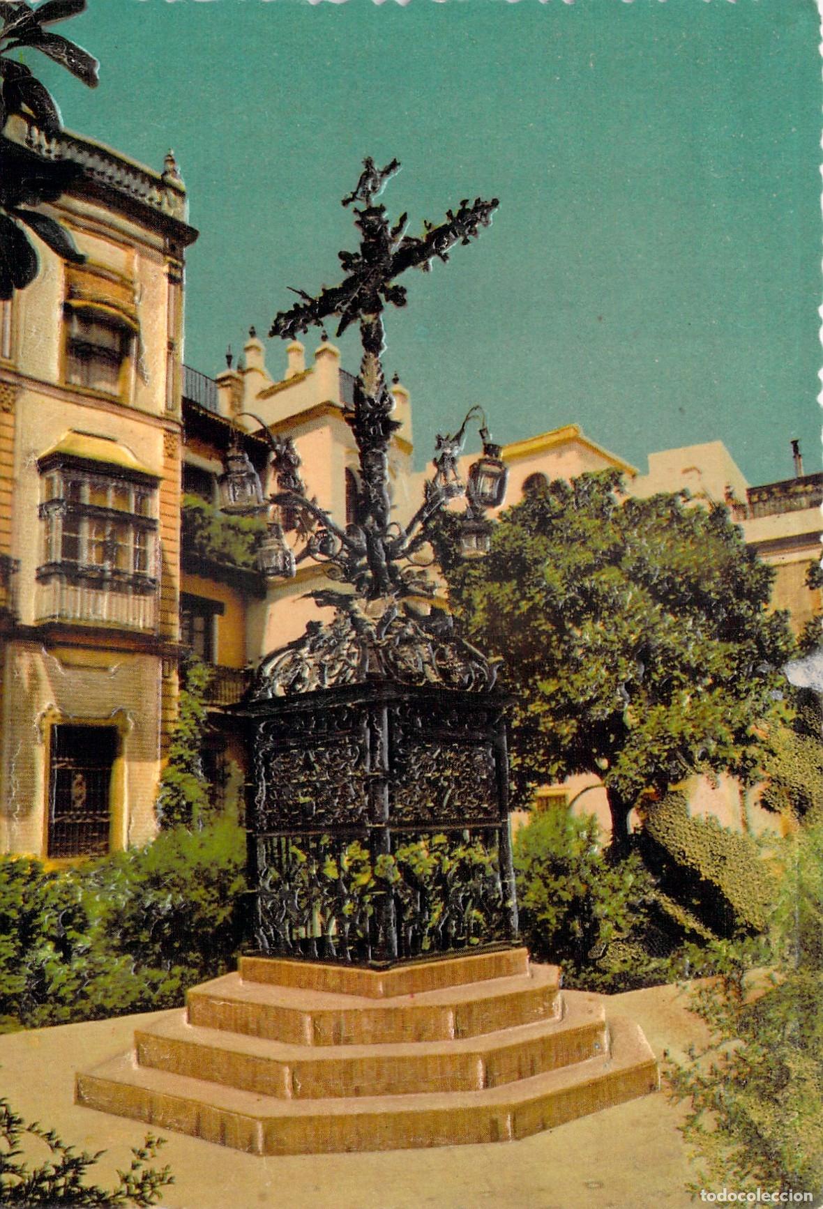 Postales: Postal Plaza de Santa Cruz Sevilla Cruz de Cerrajer&iacute;a