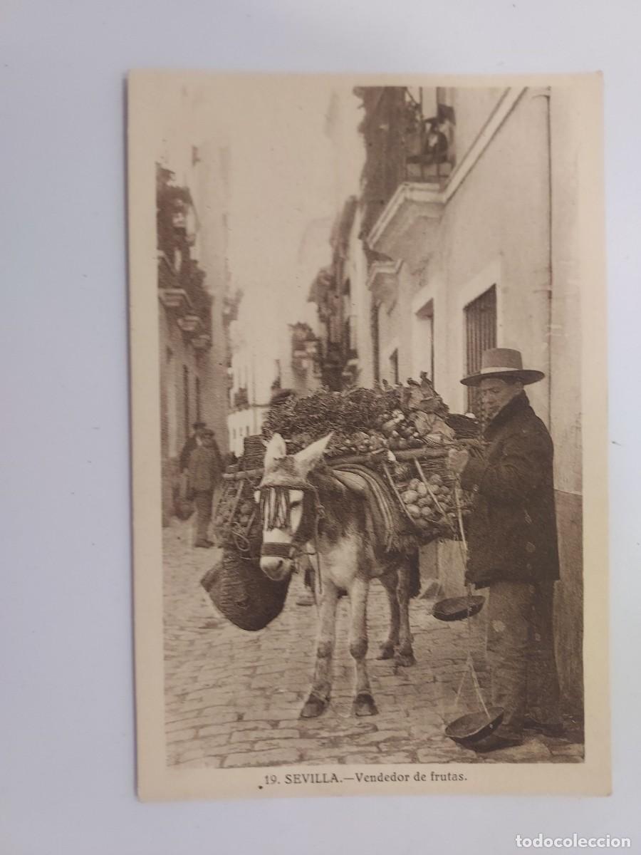 Postales: POSTAL SEVILLA VENDEDOR DE FRUTAS. SIN CIRCULAR. GRAFOS