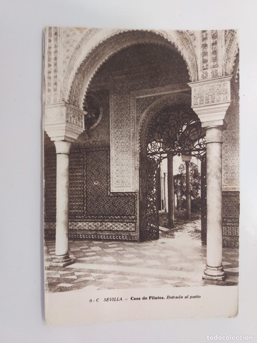 Postales: POSTAL SEVILLA CASA DE PILATOS ENTRADA AL PATIO. SIN CIRCULAR. MUMBRU 8-C