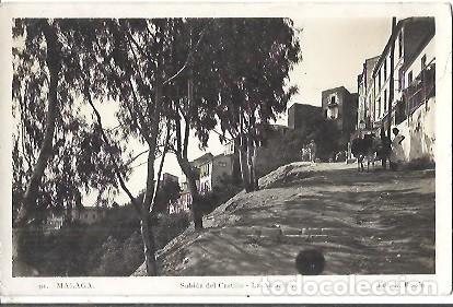 Postales: ANTIGUA POSTAL 91 MALAGA SUBIDA DEL CASTILLO LA ALCAZABA FOT L ROISIN