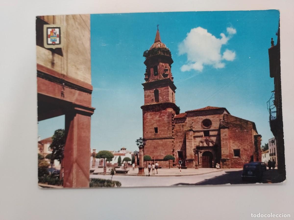 Postales: POSTAL ANDUJAR PARROQUIA DE SAN MIGUEL EN LA PLAZA DE ESPA&Ntilde;A. 1964. CIRCULADA. JAEN. MATASELLOS