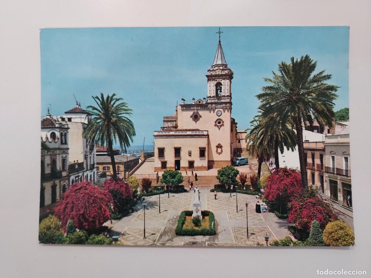 Postales: POSTAL HUELVA IGLESIA Y PLAZA DE SAN PEDRO. 1964. SIN CIRCULAR