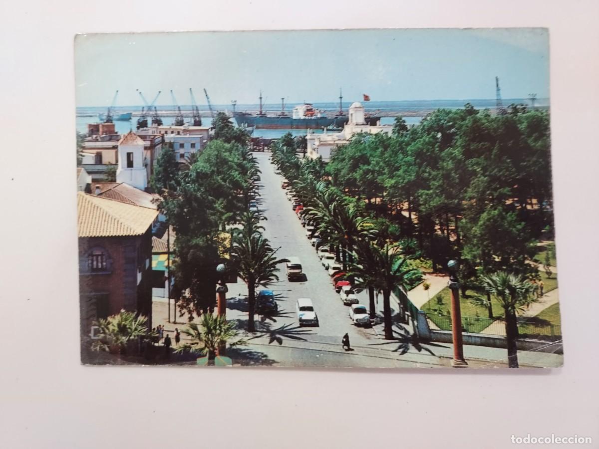 Postales: POSTAL HUELVA PASEO LAS PALMERAS. 1970. CIRCULADA. MATASELLOS HUELVA