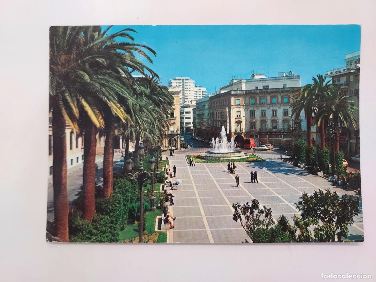 Postales: POSTAL HUELVA PLAZA JOSE ANTONIO. 1976. CIRCULADA. MATASELLOS CARTAYA