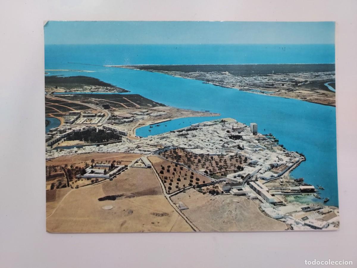 Postales: POSTAL AYAMONTE VISTA AEREA. 1975. CIRCULADA. HUELVA