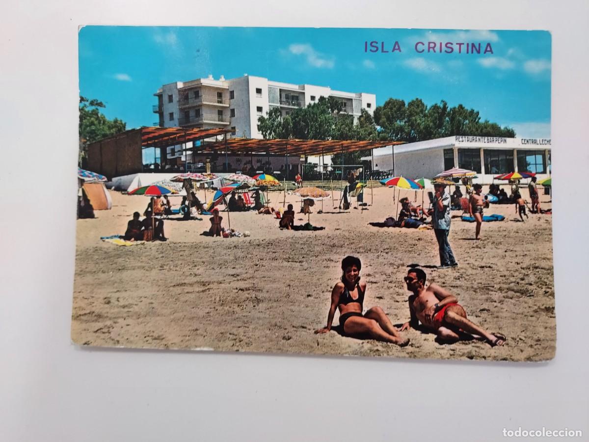 Postales: POSTAL ISLA CRISTINA PLAYA. 1971. SIN CIRCULAR. HUELVA. RESTAURANTE BAR PEPIN
