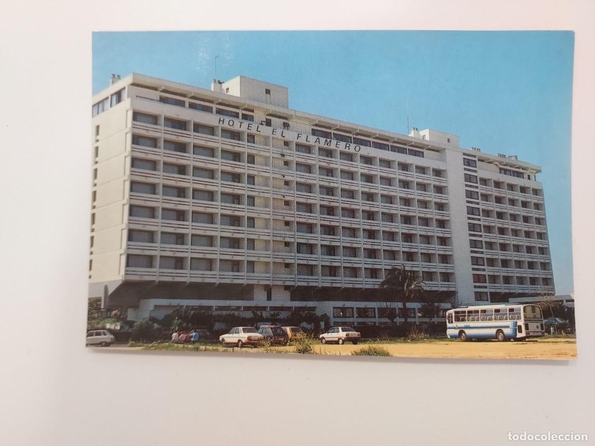 Postales: POSTAL MATALASCA&Ntilde;AS HOTEL EL FLAMERO. 1987. SIN CIRCULAR. HUELVA