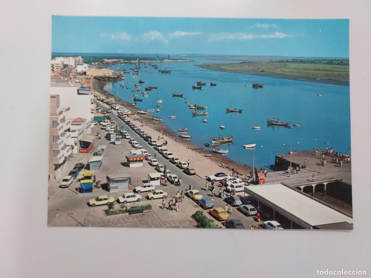 Postales: POSTAL PUNTA UMBRIA MUELLE Y RIA. 1980. SIN CIRCULAR. HUELVA