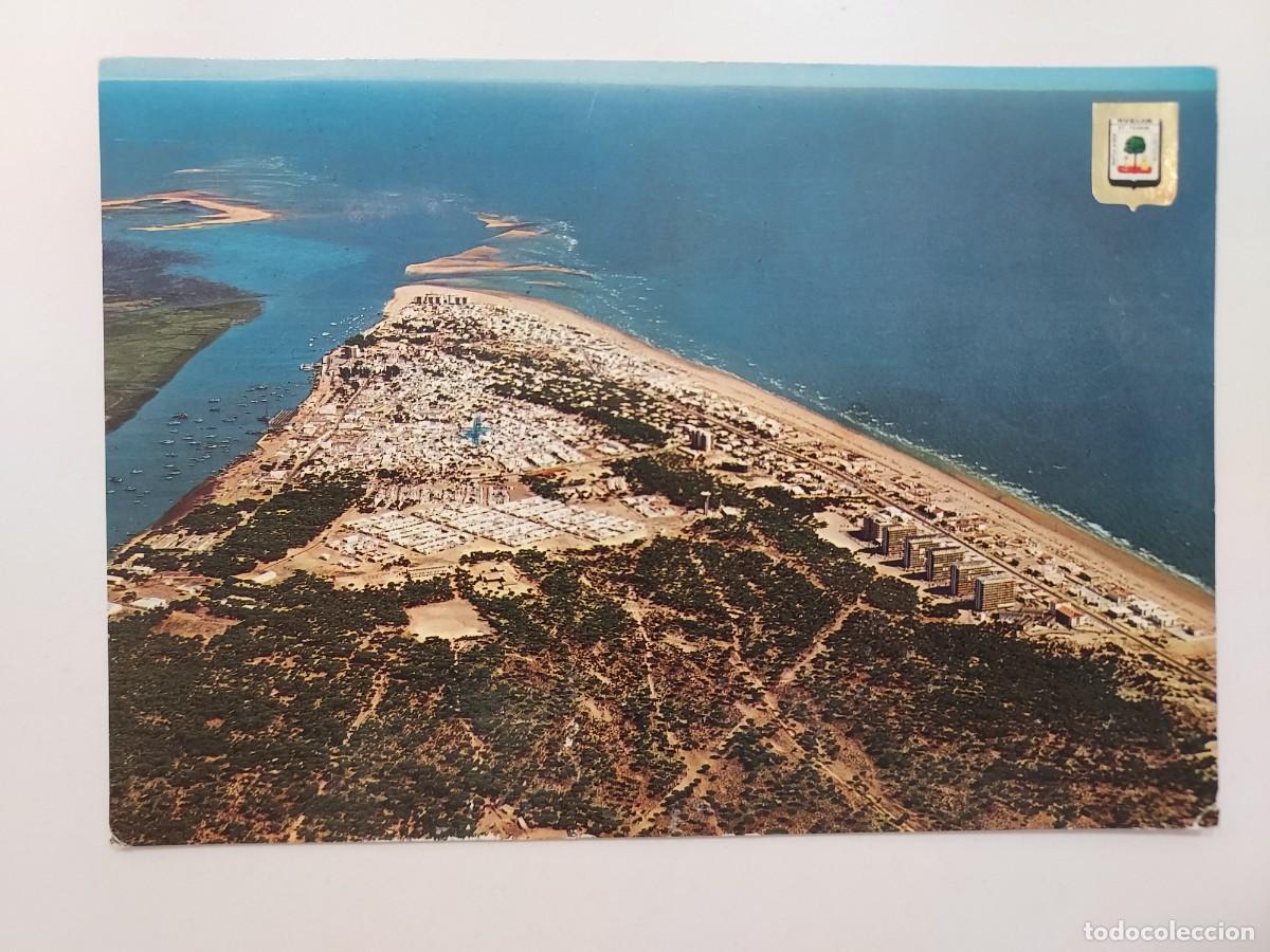 Postales: POSTAL PUNTA UMBRIA VISTA AEREA. 1972. CIRCULADA. HUELVA