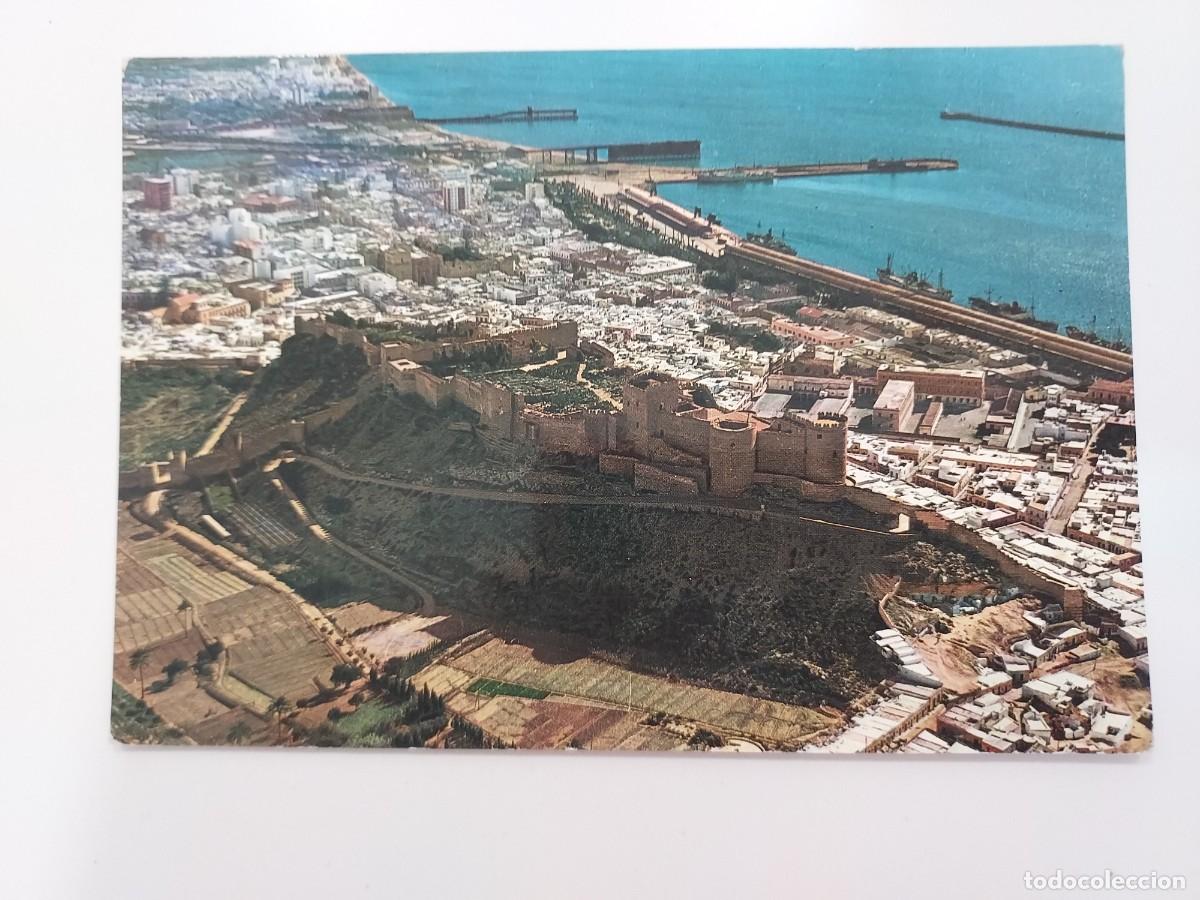 Postales: POSTAL ALMERIA VISTA AEREA DE LA CIUDAD Y ALCAZABA. 1967. SIN CIRCULAR