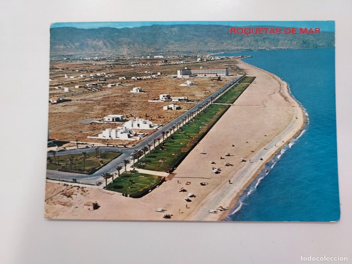 Postales: POSTAL ROQUETAS DE MAR VISTA GENERAL URBANIZACION. 1973. CIRCULADA. ROSELL. ALMERIA