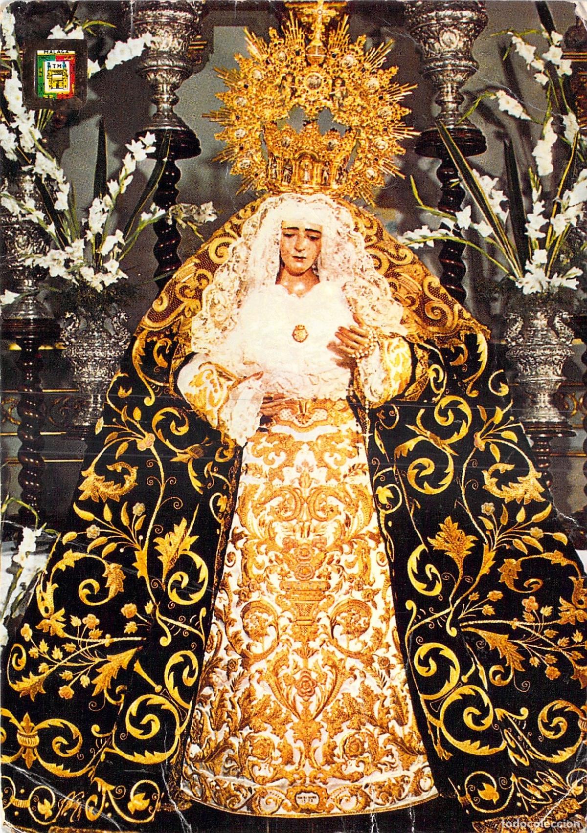 Postales: Postal de Semana Santa M&aacute;laga Mar&iacute;a Sant&iacute;sima de los Dolores