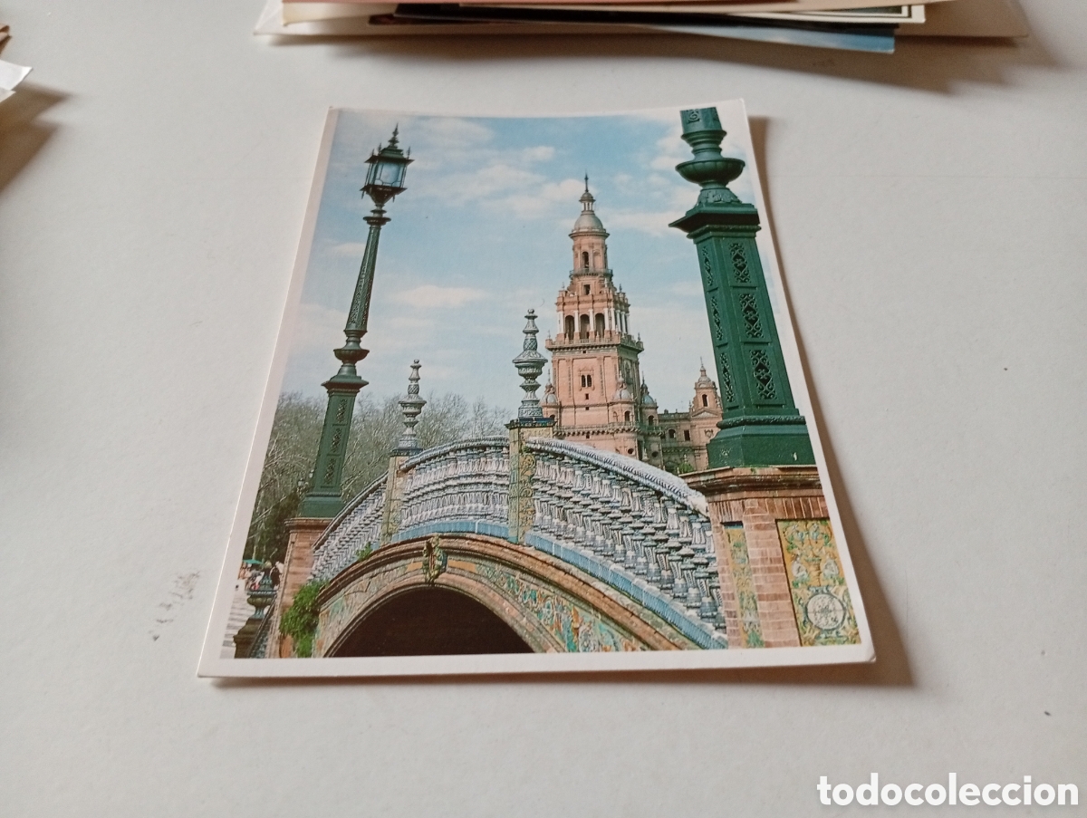 Postales: Postal Sevilla plaza de Espa&ntilde;a