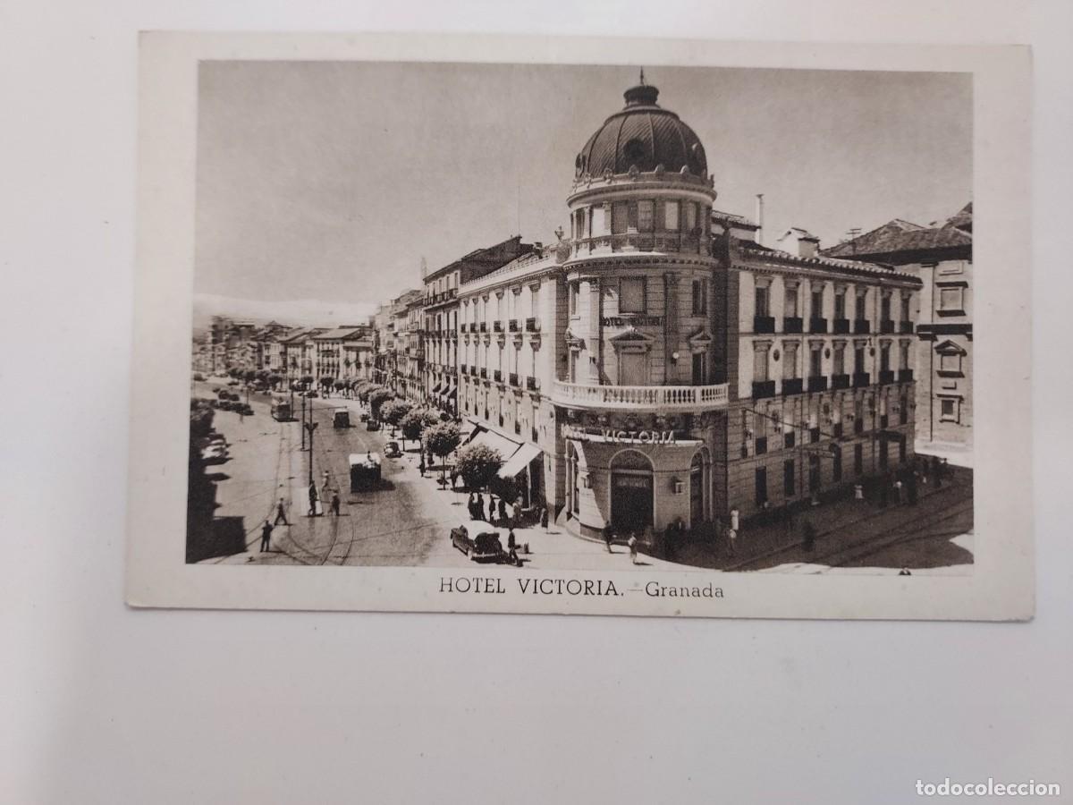 Postales: POSTAL GRANADA HOTEL VICTORIA. SIN CIRCULAR. SIN EDITOR. ANTIGUA. ARQUITECTURA MODERNISTA MODERNISMO