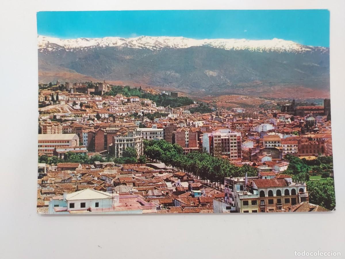 Postales: POSTAL GRANADA VISTA PANORAMICA Y SIERRA NEVADA. 1965. SIN CIRCULAR