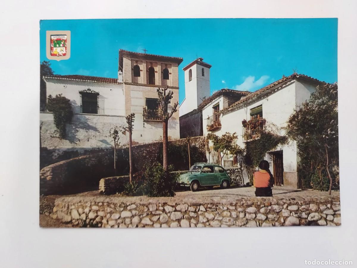 Postales: POSTAL GRANADA RINCON DEL ALBAICIN. 1966. SIN CIRCULAR. SEAT 600