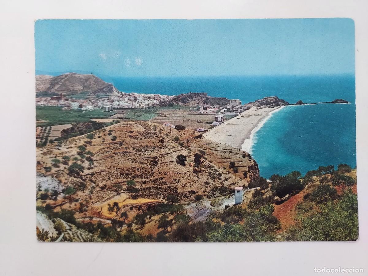 Postales: POSTAL ALMU&Ntilde;ECAR VISTA GENERAL DE LA PLAYA. 1968. SIN CIRCULAR. GRANADA