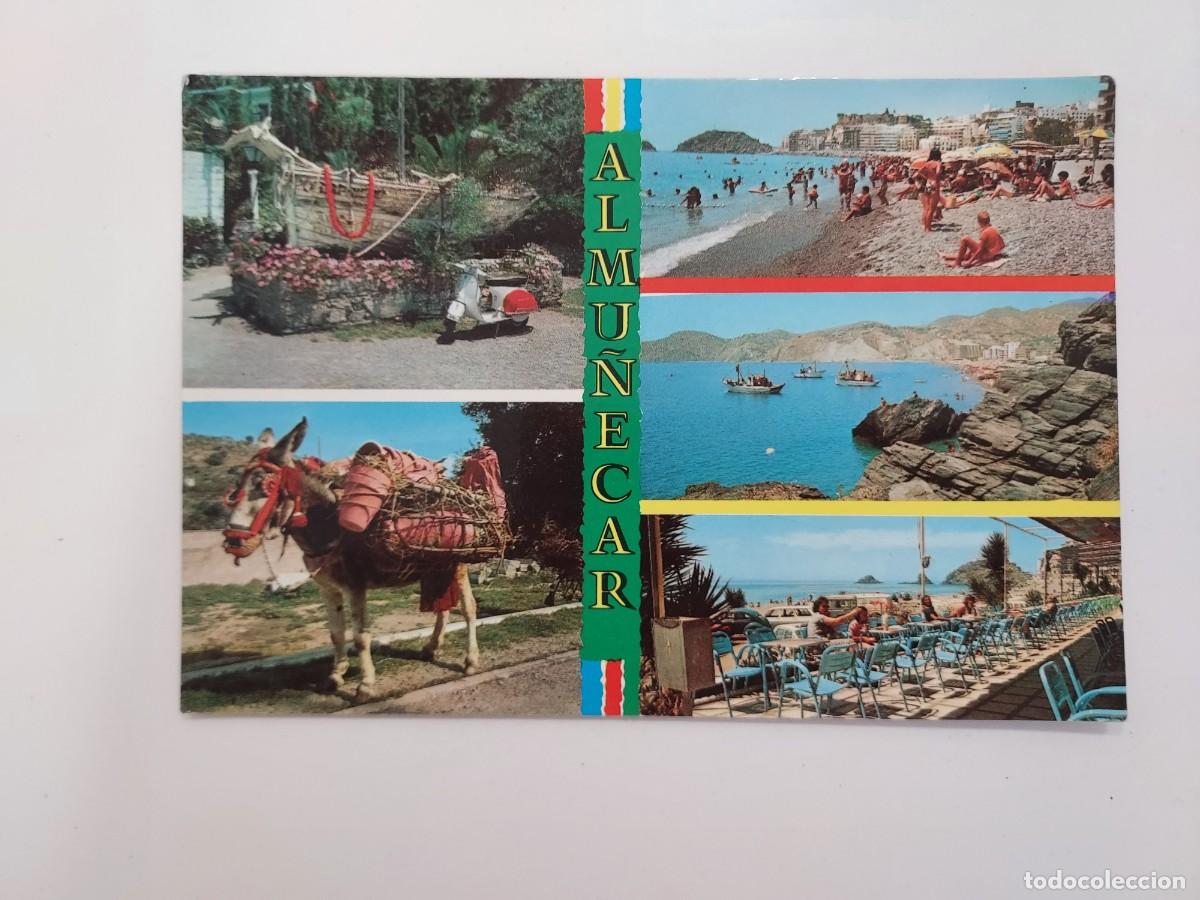 Postales: POSTAL ALMU&Ntilde;ECAR DIVERSAS VISTAS. 1974. SIN CIRCULAR. GRANADA. 1225 GALLEGOS