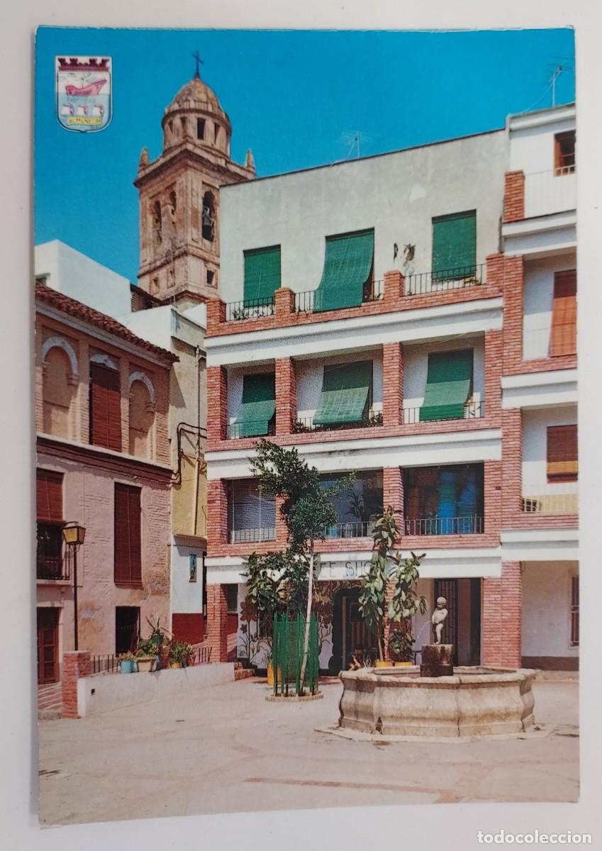 Postales: POSTAL ALMU&Ntilde;ECAR PLAZA LOS HIJITOS. 1977. SIN CIRCULAR. GRANADA