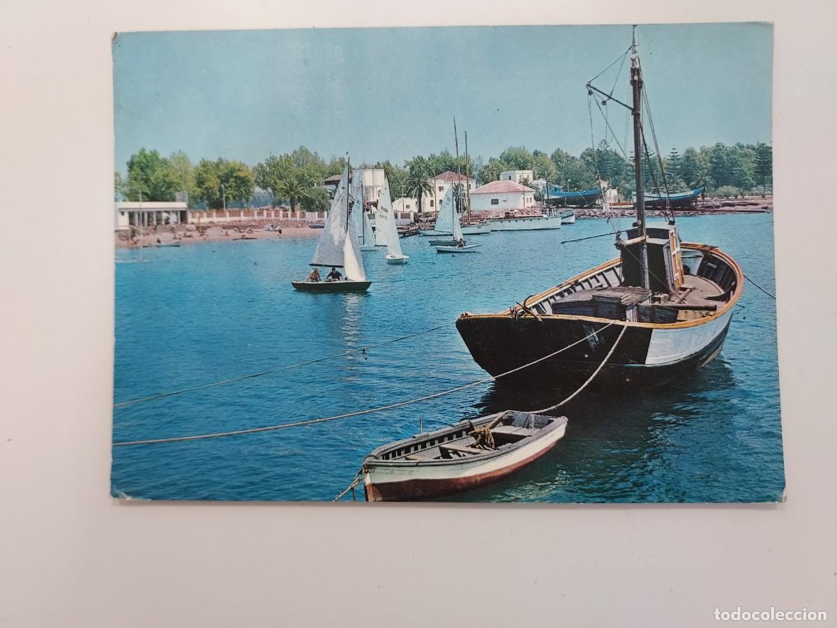 Postales: POSTAL MOTRIL PUERTO. 1964. CIRCULADA MATASELLOS CALAHONDA SELLO FRANCO 1,35 PTS. GRANADA