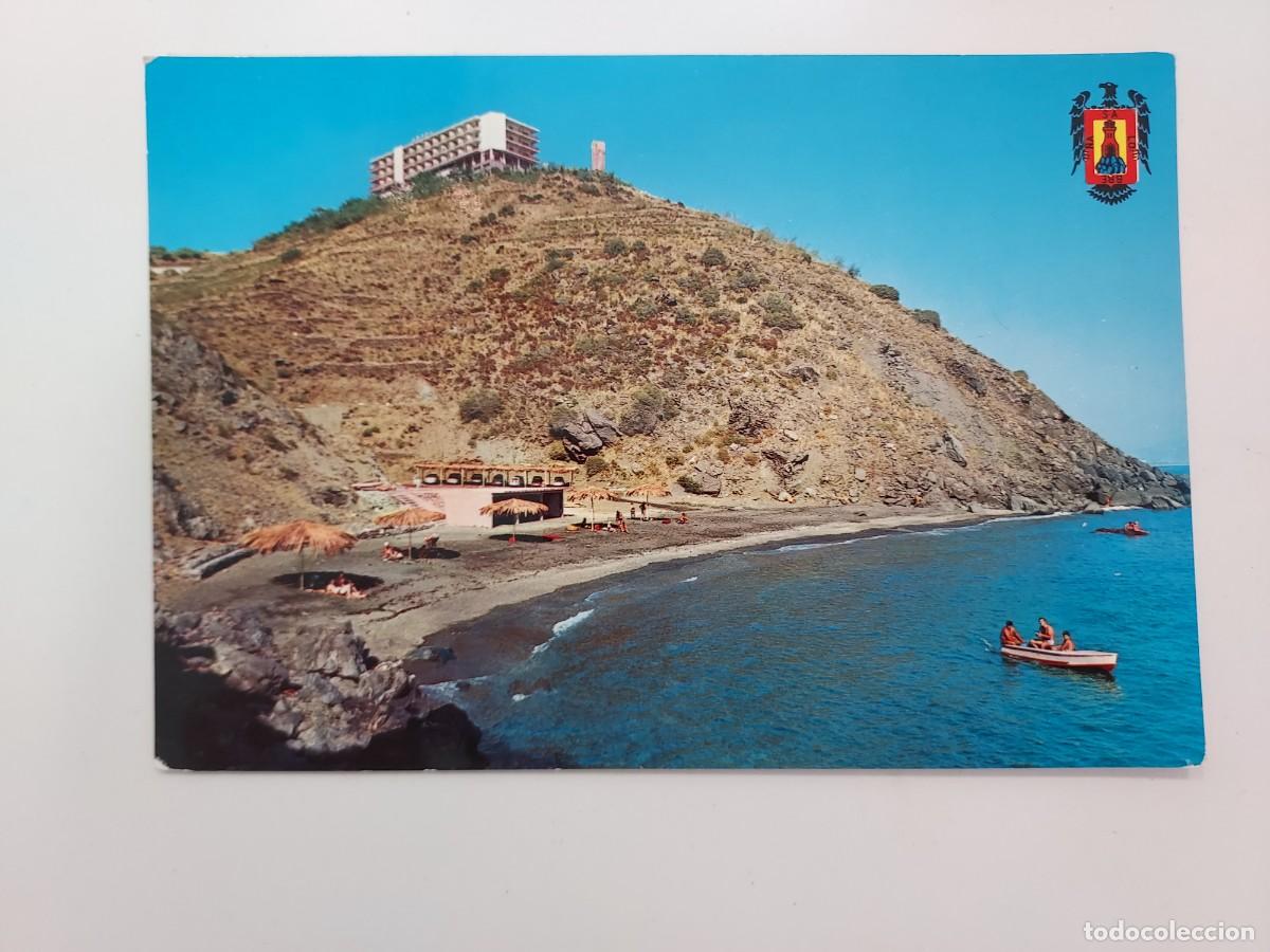 Postales: POSTAL SALOBRE&Ntilde;A PLAYA HOTEL SALOBRE&Ntilde;A. 1970. SIN CIRCULAR. GRANADA