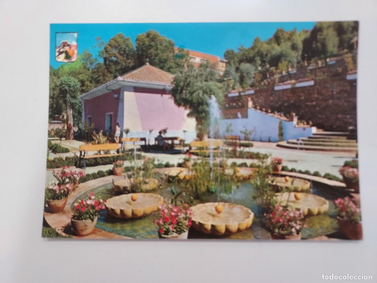 Postales: POSTAL LANJARON JARDINES Y MANANTIAL CAPUCHINA. 1965. CIRCULADA. GRANADA