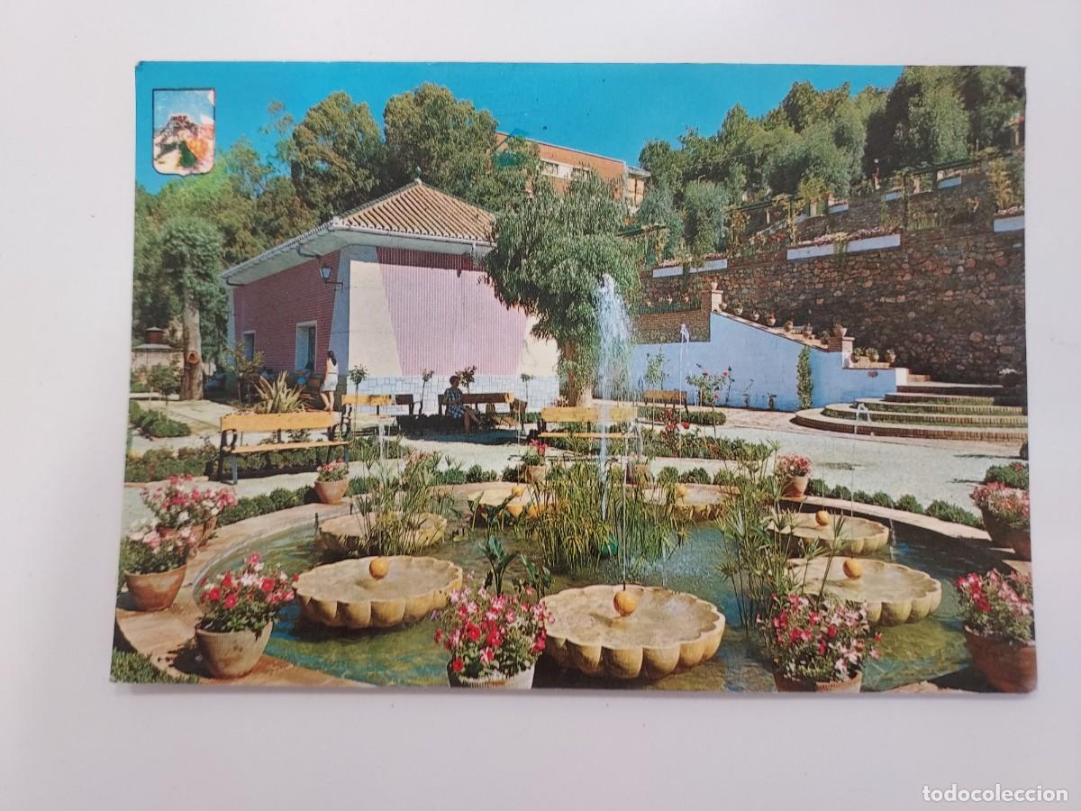 Postales: POSTAL LANJARON JARDINES Y MANANTIAL CAPUCHINA. 1965. CIRCULADA. 561. GRANADA