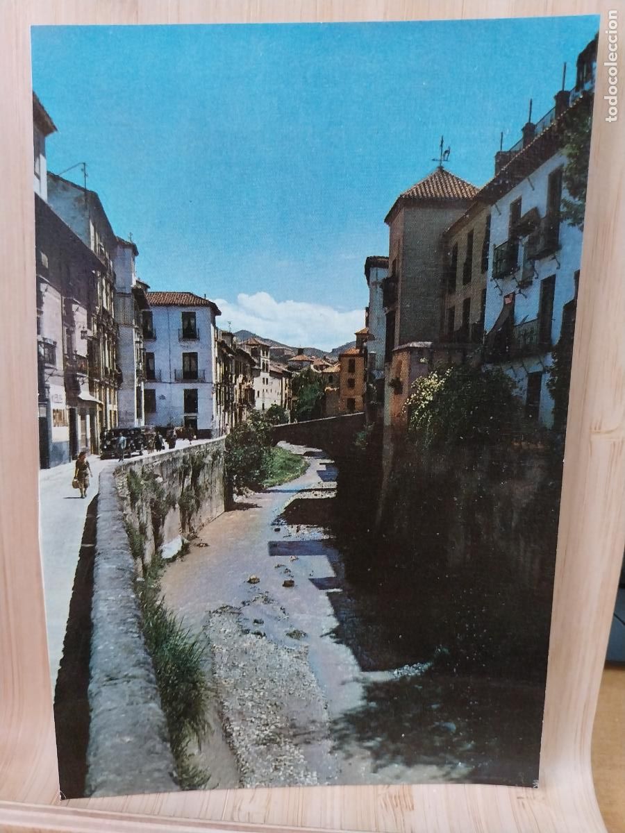 Postales: GRANADA CARRERA DEL DARRO ED A CAMPA&Ntilde;A PUIG FERRAN SERIE B 8021 SC ORIGINAL ANIMADA