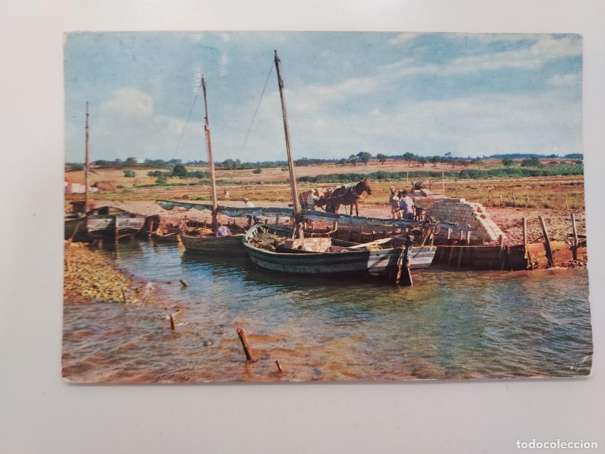 Postales: POSTAL PALOS DE LA FRONTERA EMBARCADERO DE COLON SALIDA DESCUBRIMIENTO. 1962. ESCRITA. HUELVA