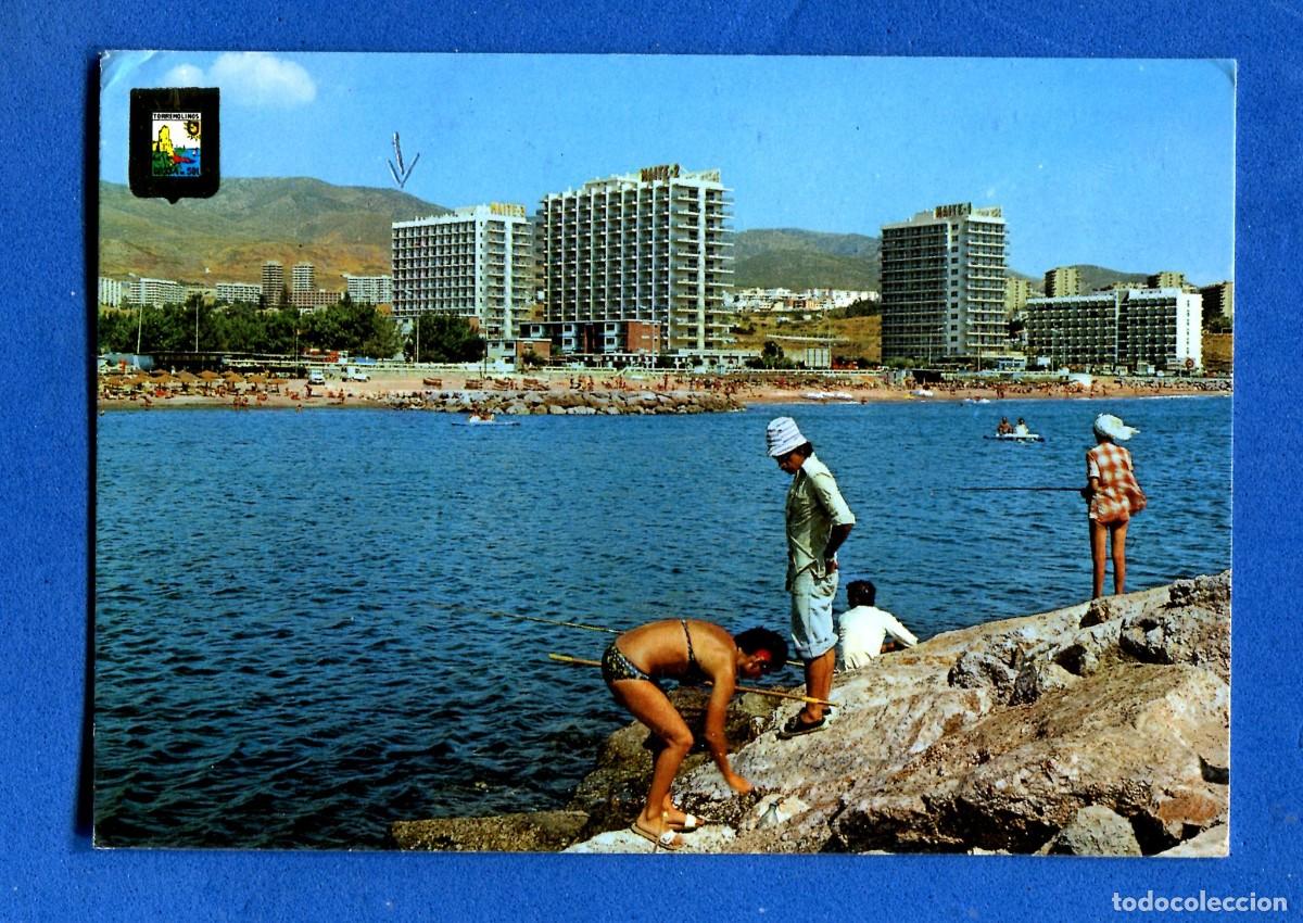 Postales: POSTAL CIRCULADA TORREMOLINOS 126 MALAGA EDITA ESCUDO DE ORO