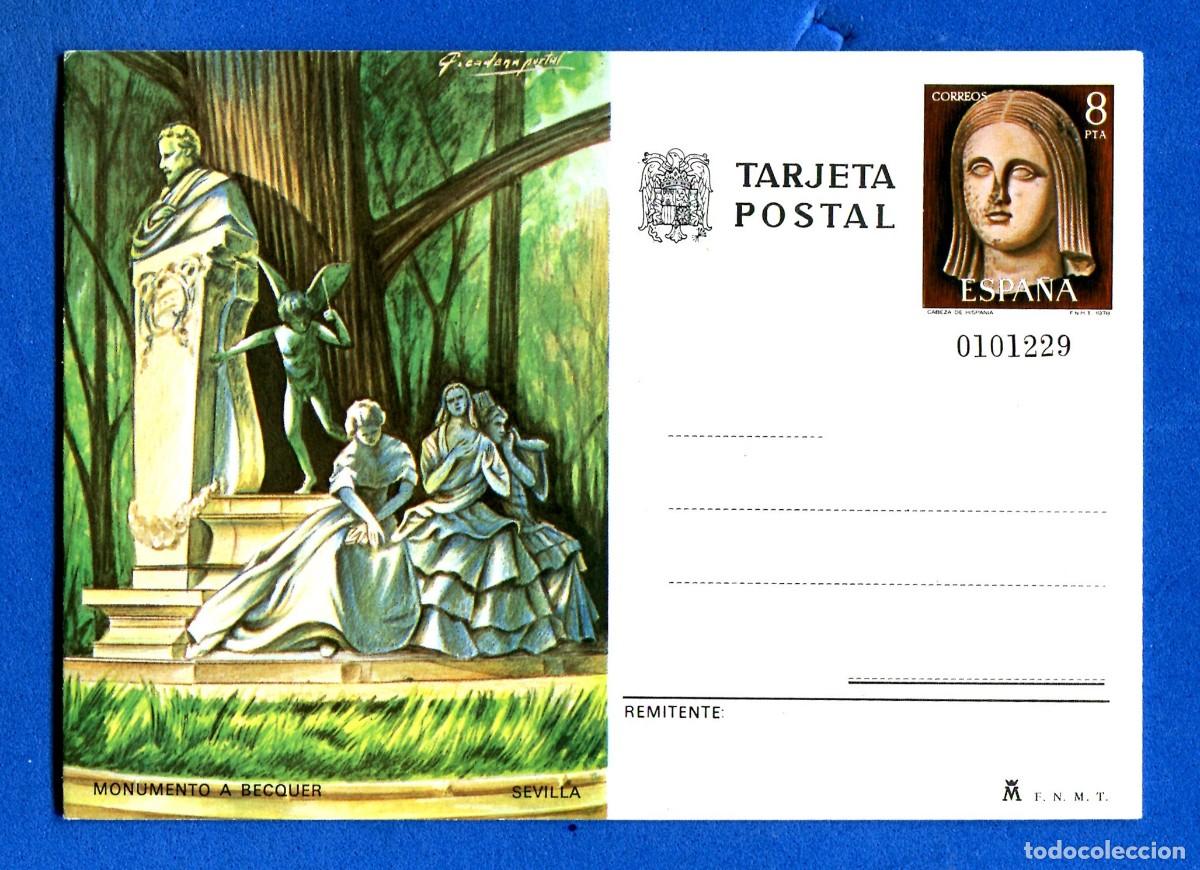 Postales: POSTAL SIN CIRCULAR MONUMENTO A BECQUER SEVILLA EDITA F.N-M.T
