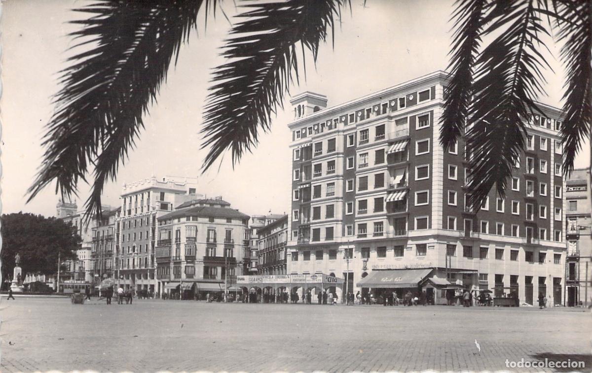 Postales: Postal Plaza del General Queipo de Llano en M&aacute;laga