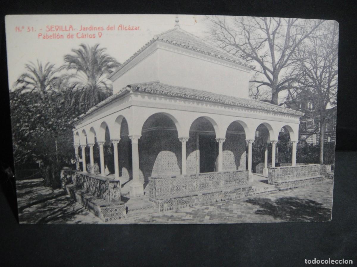 Postales: sevilla , pabellon de carlos V - ediciones thomas - sin circular