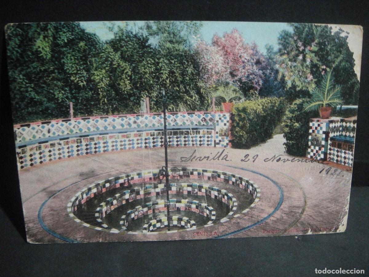 Postales: sevilla , fuente los toreros - edicion tomas sanz - circulada 1920