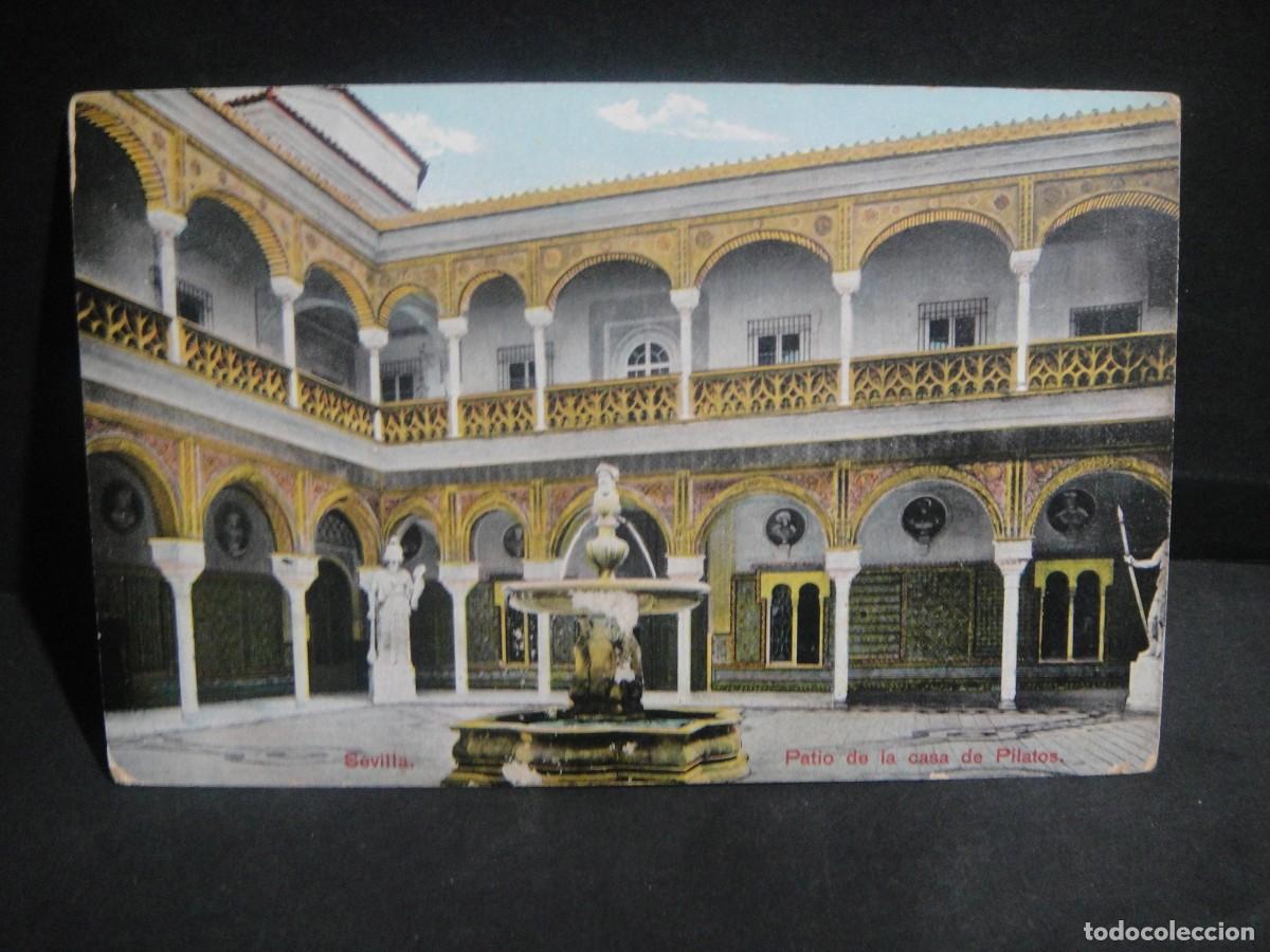 Postales: sevilla , patio de la casa de pilatos - edicion tomas sanz - circulada