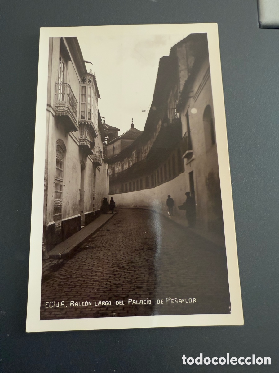 Postales: Postal. ECIJA. Balc&oacute;n Largo del Palacio de Pe&ntilde;aflor