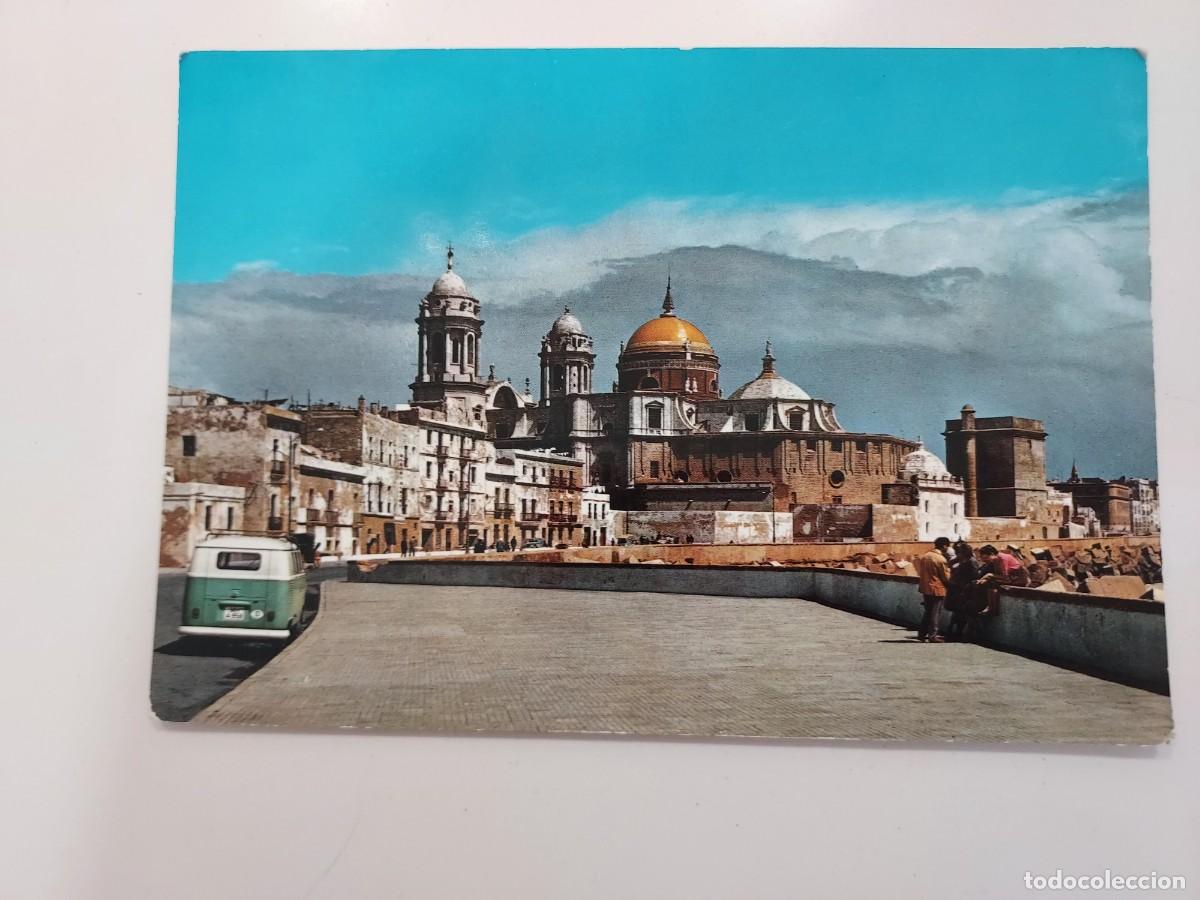 Postales: POSTAL CADIZ CAMPO DEL SUR. 1963. SIN CIRCULAR. FURGONETA VOLKSWAGEN VAN