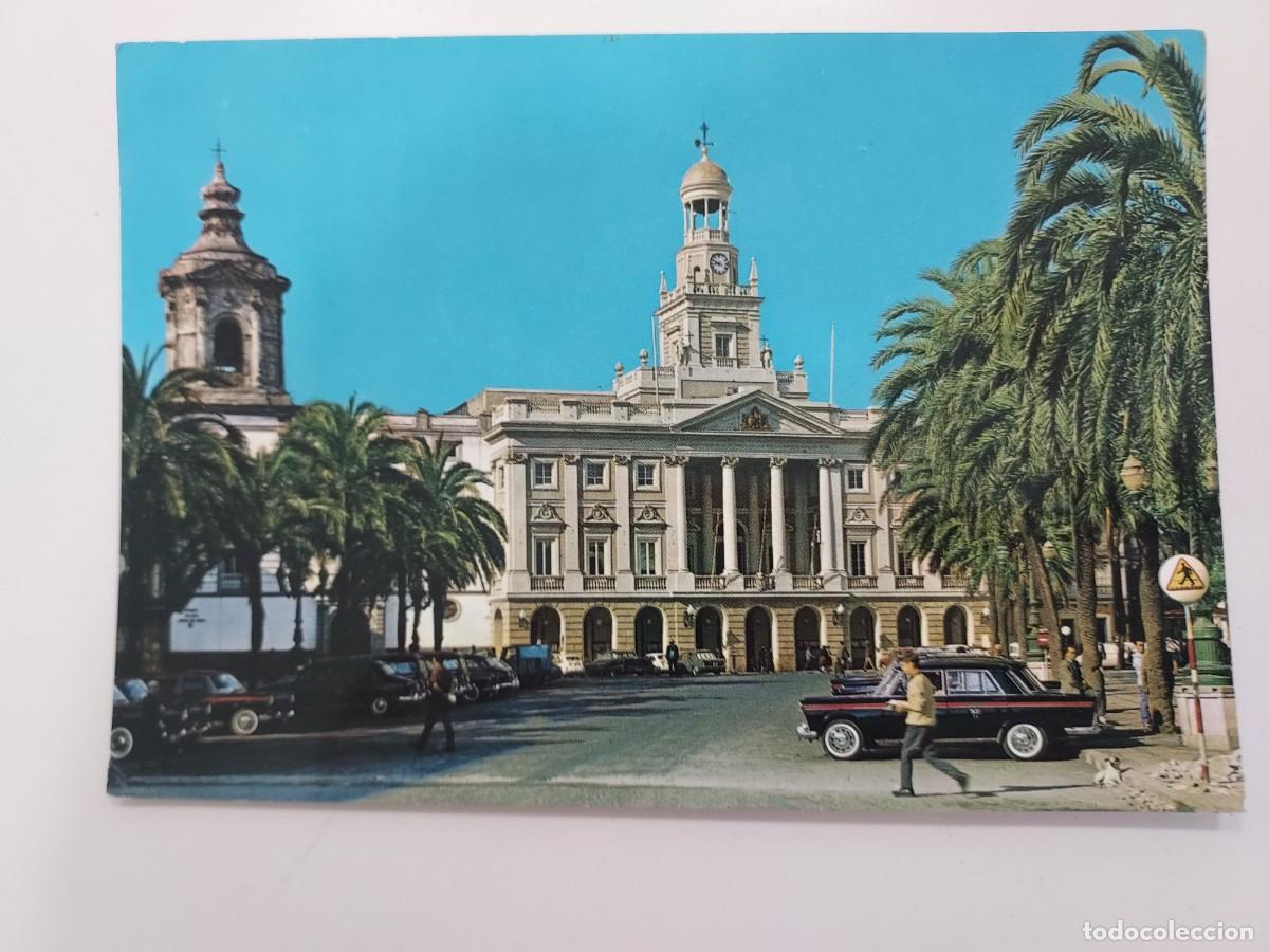 Postales: POSTAL CADIZ PLAZA DE S. JUAN DE DIOS AYUNTAMIENTO. 1964. SIN CIRCULAR