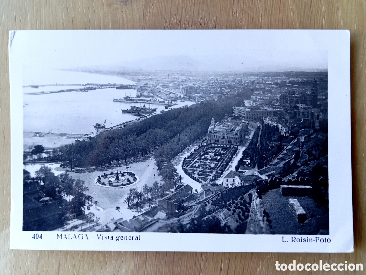 Postales: POSTAL M&Aacute;LAGA VISTA GENERAL ROISIN 404 SIN CIRCULAR