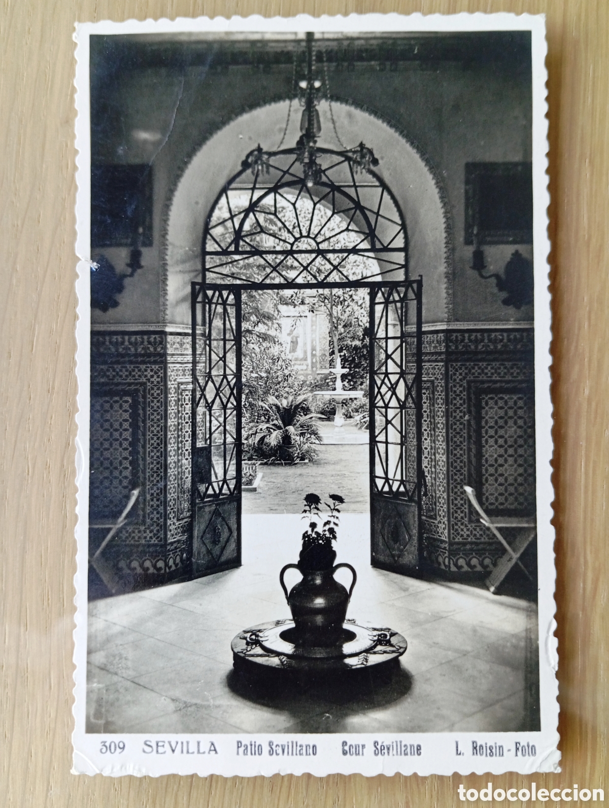 Postales: POSTAL SEVILLA PATIO SEVILLANO ROISIN 309 CIRCULADA 1957