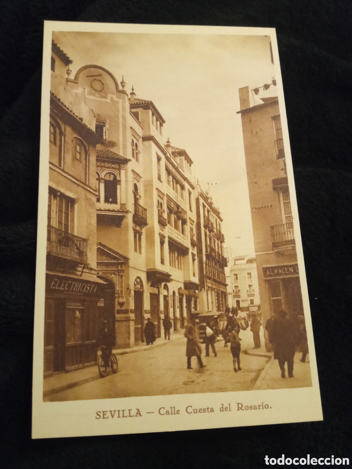 Postkarten: Antigua postal fotogr&aacute;fica, Sevilla, Calle Cuesta del Rosario