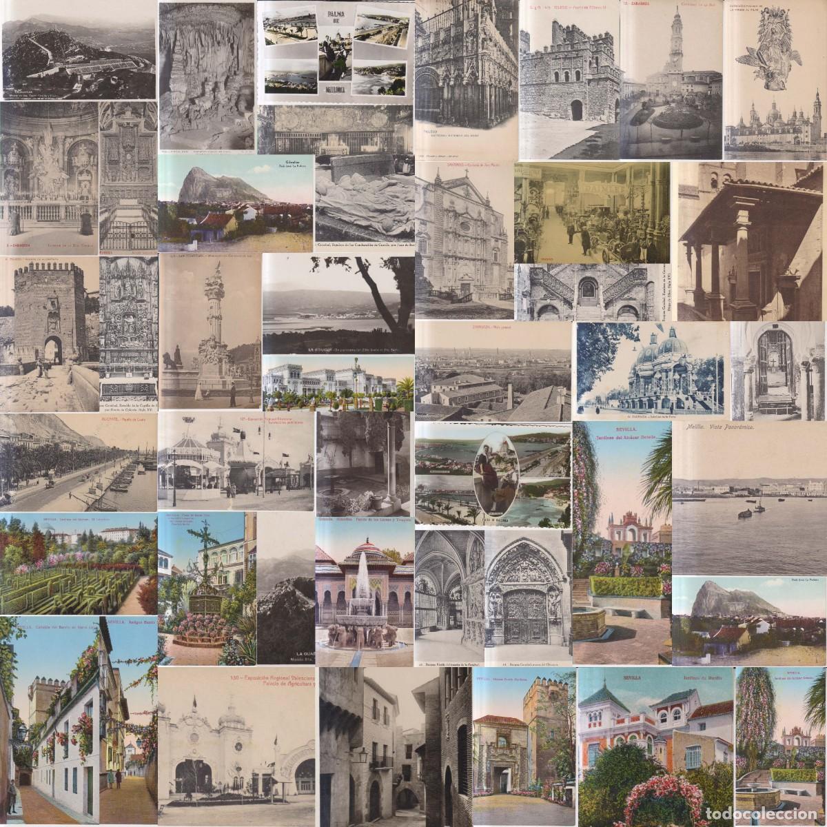 Postales: LOTE 70 POSTALES ESPA&Ntilde;A 1900-1940: Andaluc&iacute;a, arag&oacute;n, las Castilas, Valencia y Melilla