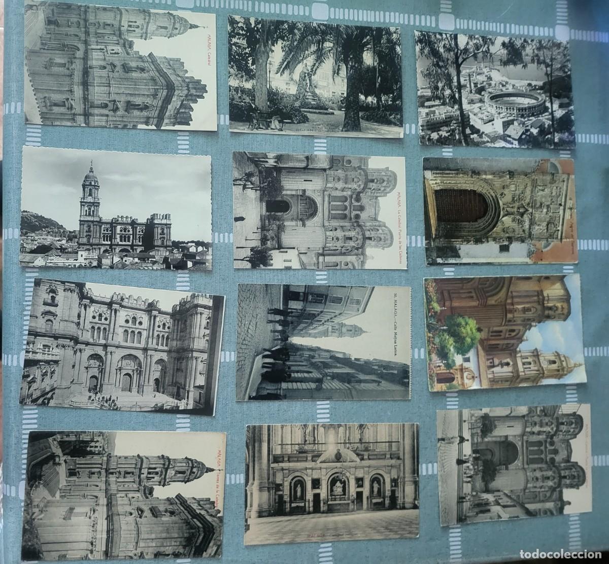 Postales: M&aacute;laga 12 postales 9 X 13 ctms...