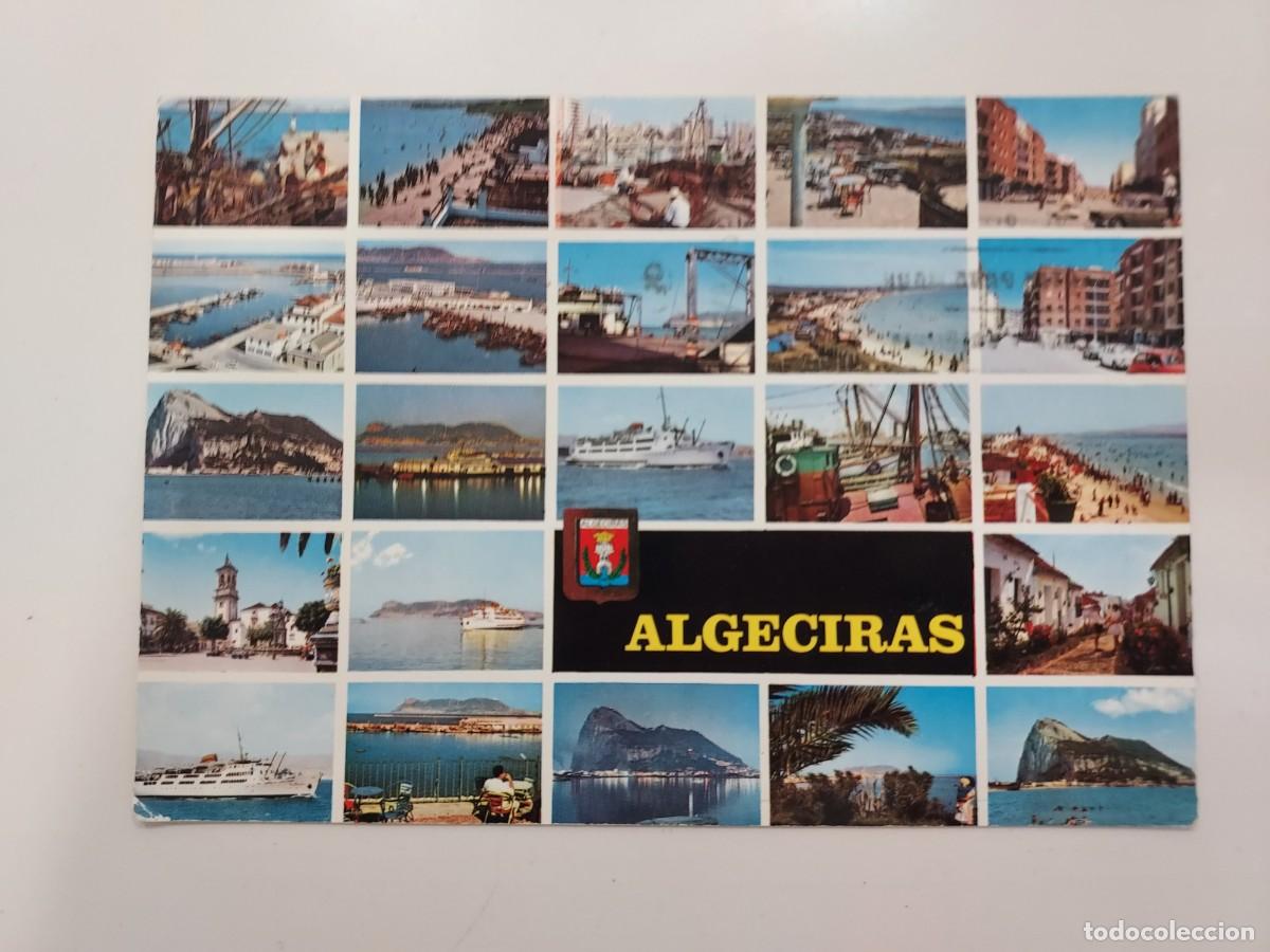 Postales: POSTAL ALGECIRAS DIVERSOS ASPECTOS. 1969. CIRCULADA. CADIZ. SUBIRATS 64