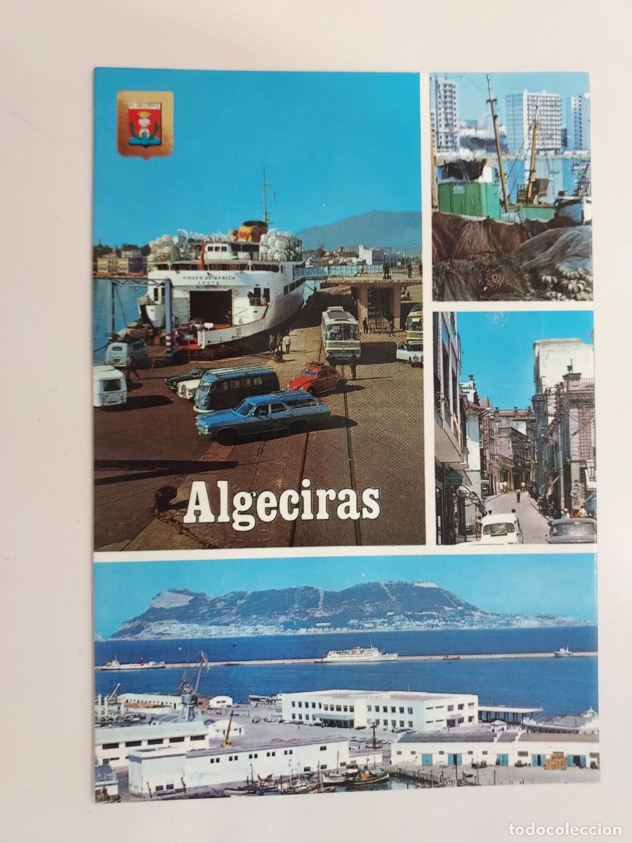 Postales: POSTAL ALGECIRAS ENTRADA DE VEHICULOS AL TRANSBORDADOR VIRGEN DE AFRICA. 1973. ESCRITA. 119. CADIZ