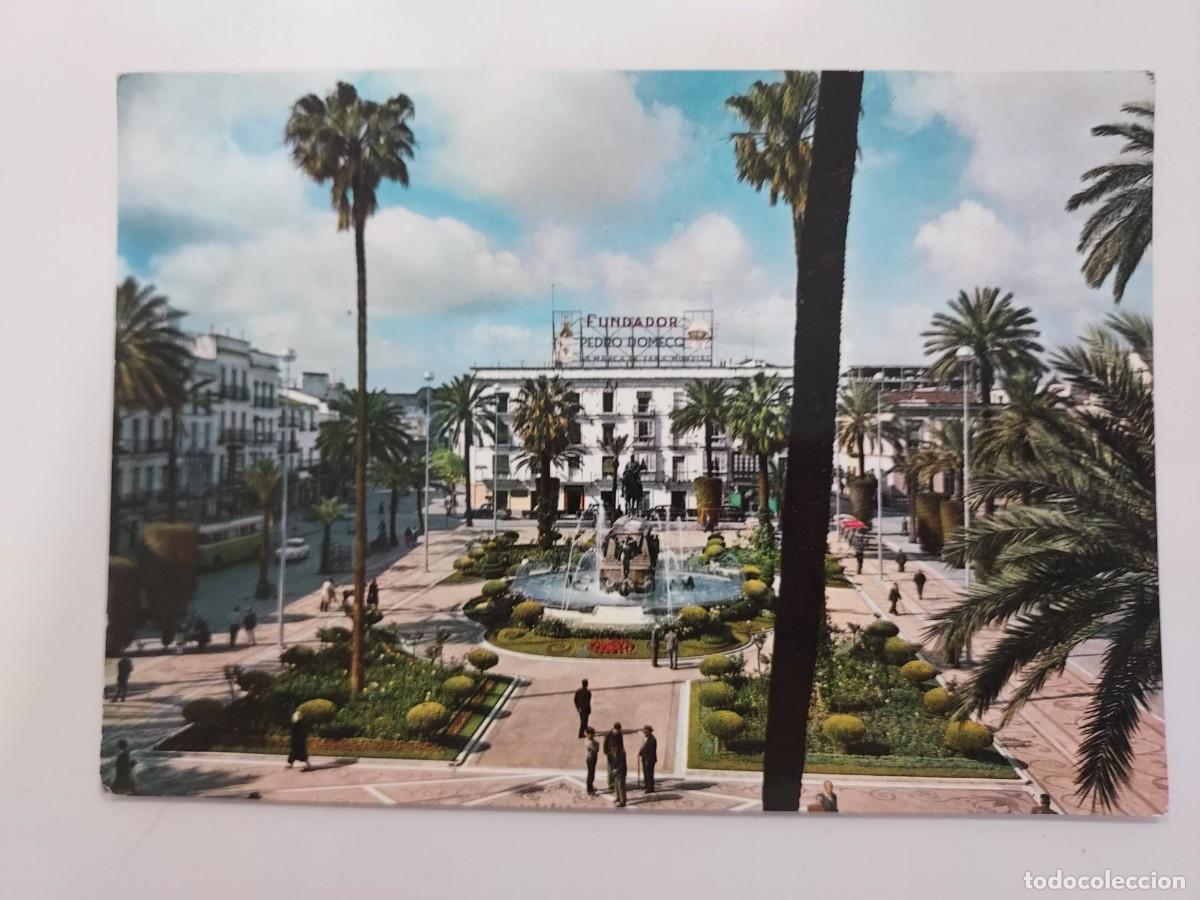 Postales: POSTAL JEREZ DE LA FRONTERA PLAZA DE LOS REYES CATOLICOS. 1963. SIN CIRCULAR. CADIZ. FUNDADOR