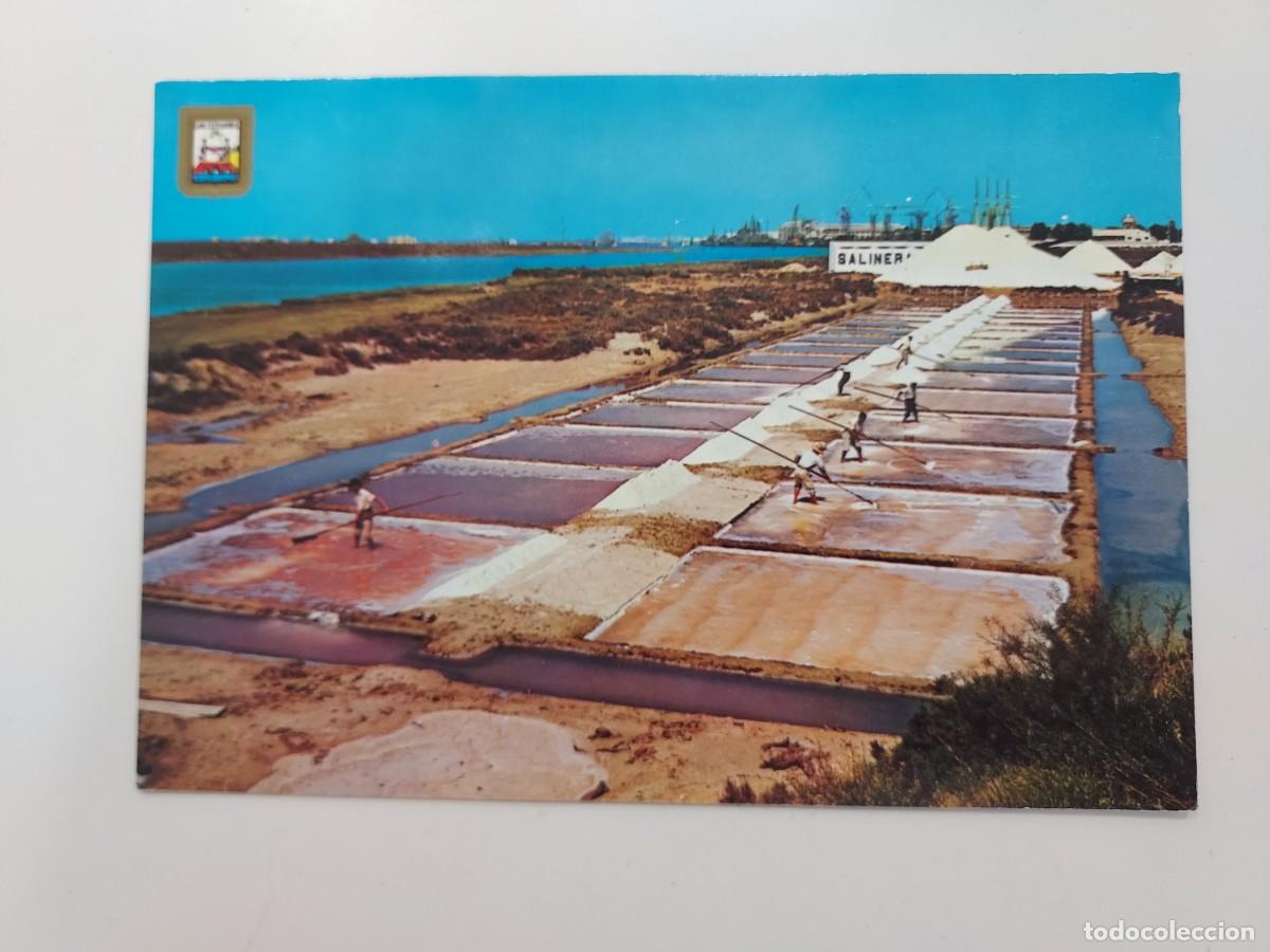 Postales: POSTAL SAN FERNANDO SALINAS EXTRACCION DE SAL EN LOS TAJOS. 1962. SIN CIRCULAR. CADIZ
