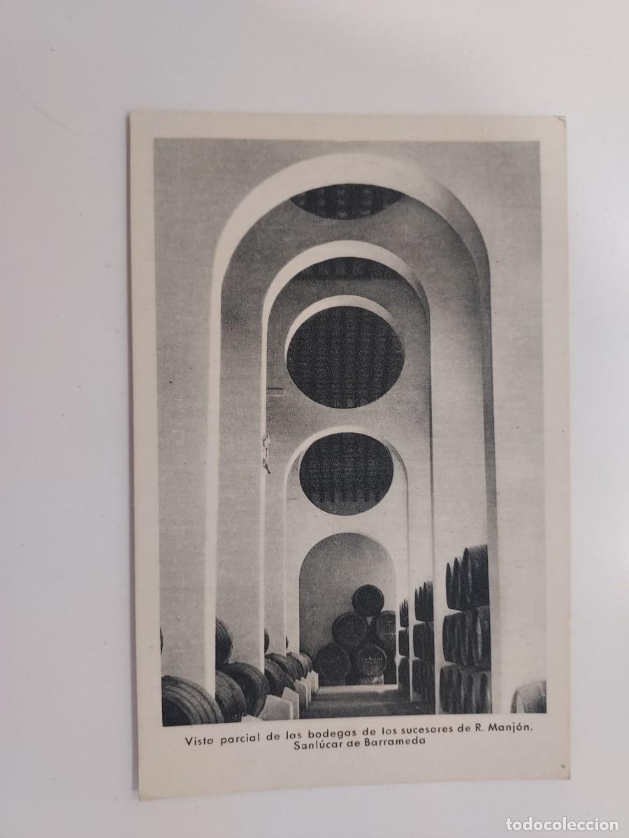 Postales: POSTAL SANLUCAR DE BARRAMEDA BODEGAS SUCESORES DE MANJON. SIN CIRCULAR. CADIZ
